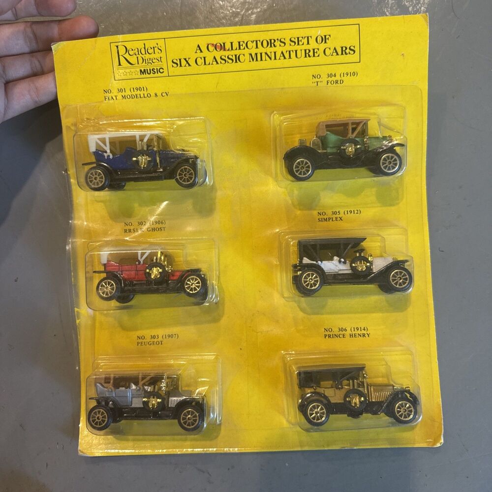 Reader’s Diegest Collector’s Set Of Six Classic Miniature Cars